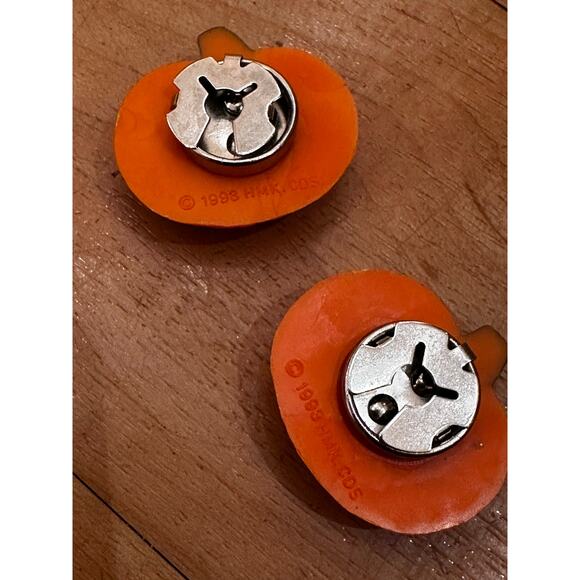 Vintage Halloween Jack-o’-lantern Pumpkin Button Covers 1993 Hallmark - Picture 5 of 5